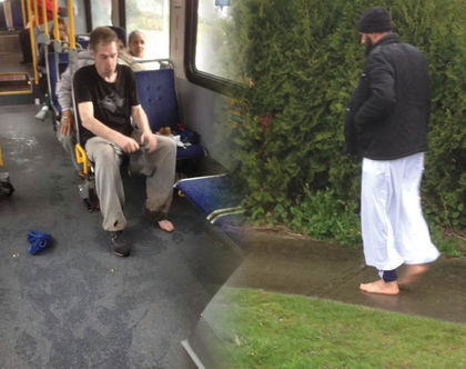 Muslim Man Gives Barefoot Bus Passenger His Shoes